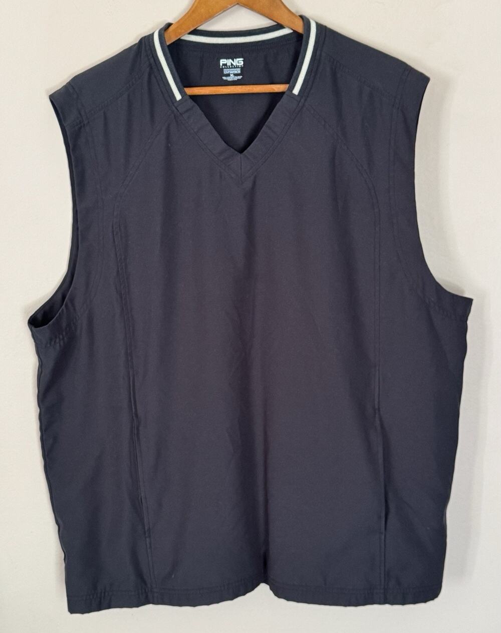 Ping Performance Dynamics Black Golf Vest Men XL Pockets
